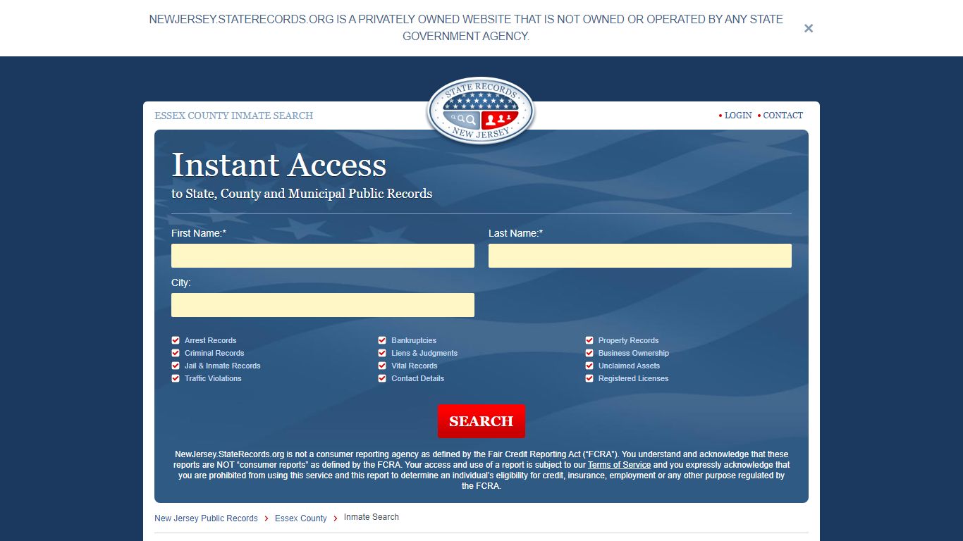 Essex County, New Jersey Inmate Search | StateRecords.org